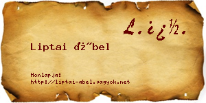 Liptai Ábel névjegykártya